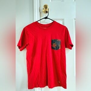 COACH NEW YORK Men’s Red Pocket T‑Shirt — Style F30332 (Size Small)